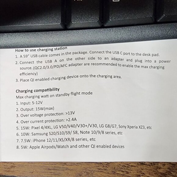 Wireless Charging Desk Pad - Picture 8 of 9